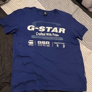 G-Star Royal Blue Graphic Tee